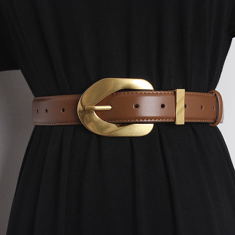 Runway Genuine Leather Waistband Belt