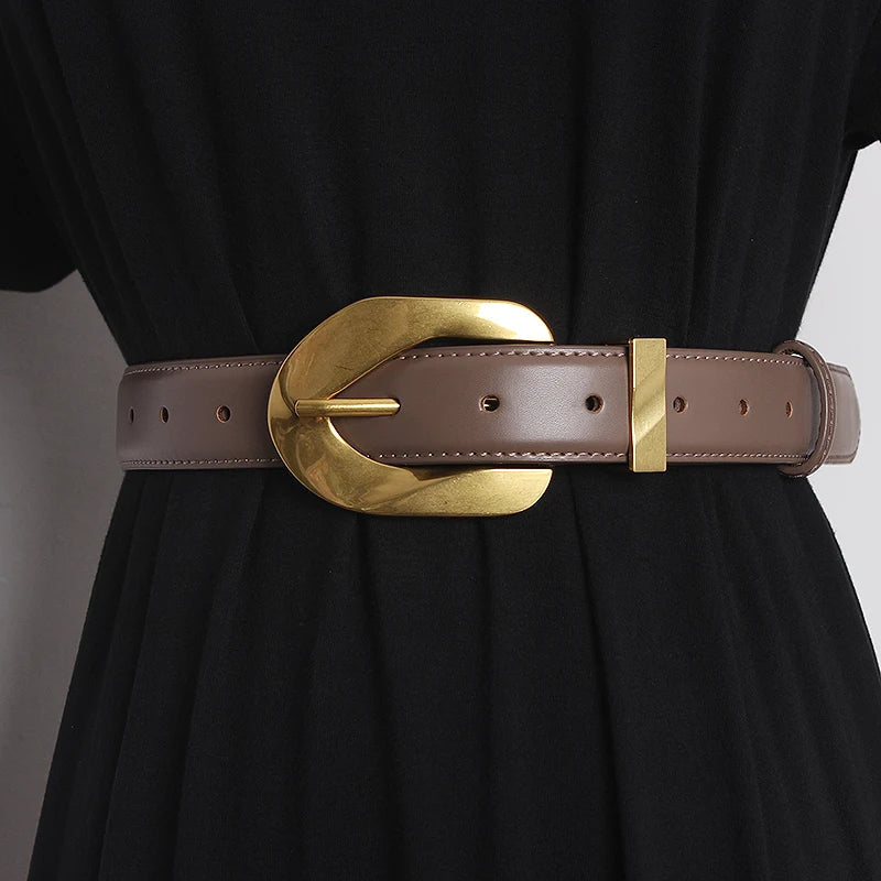 Runway Genuine Leather Waistband Belt