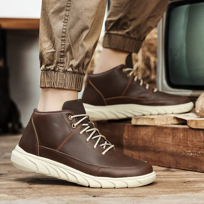 Crestline Antigrid Genuine Leather Sneakers