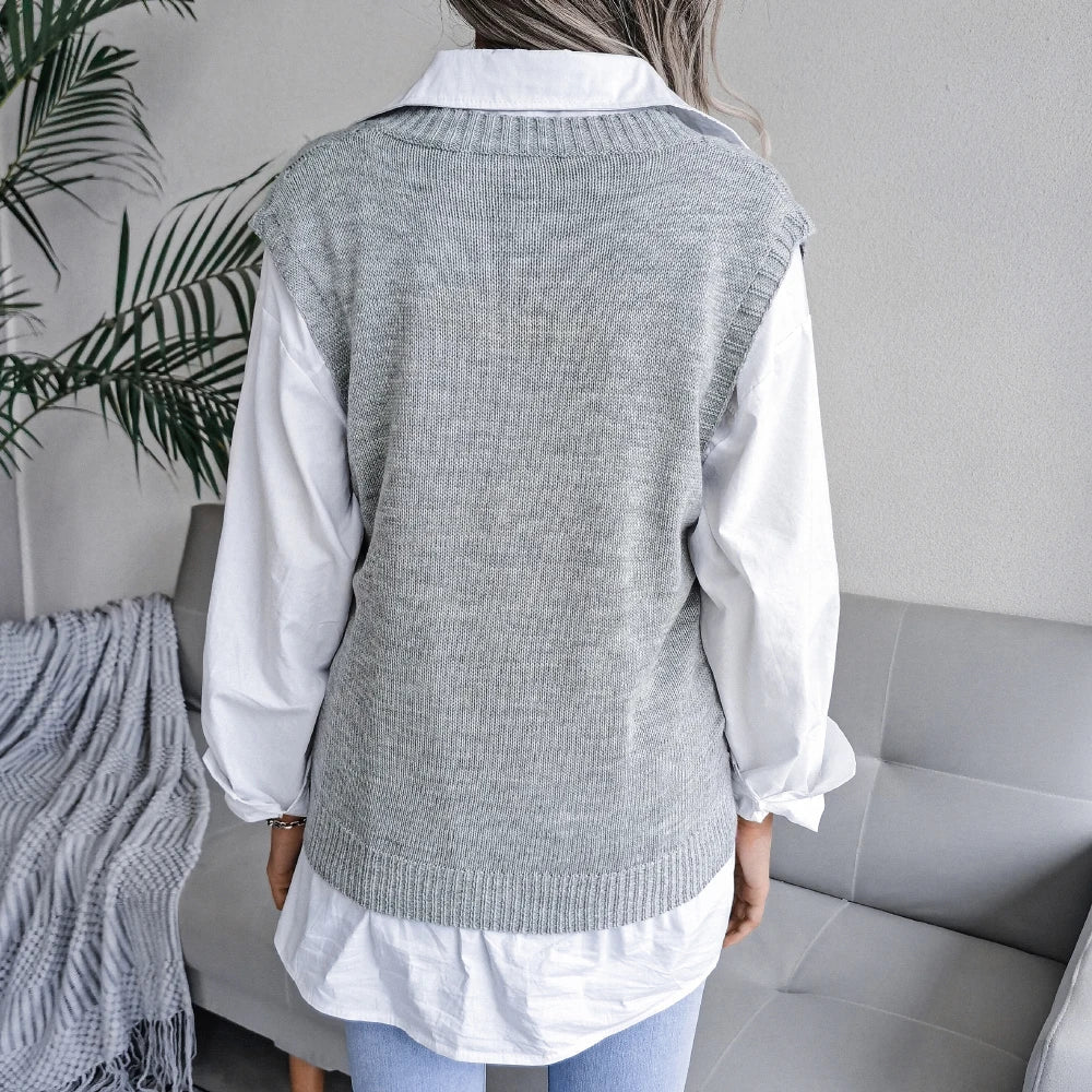 Ellsworth Calloway Knitted Wool Vest