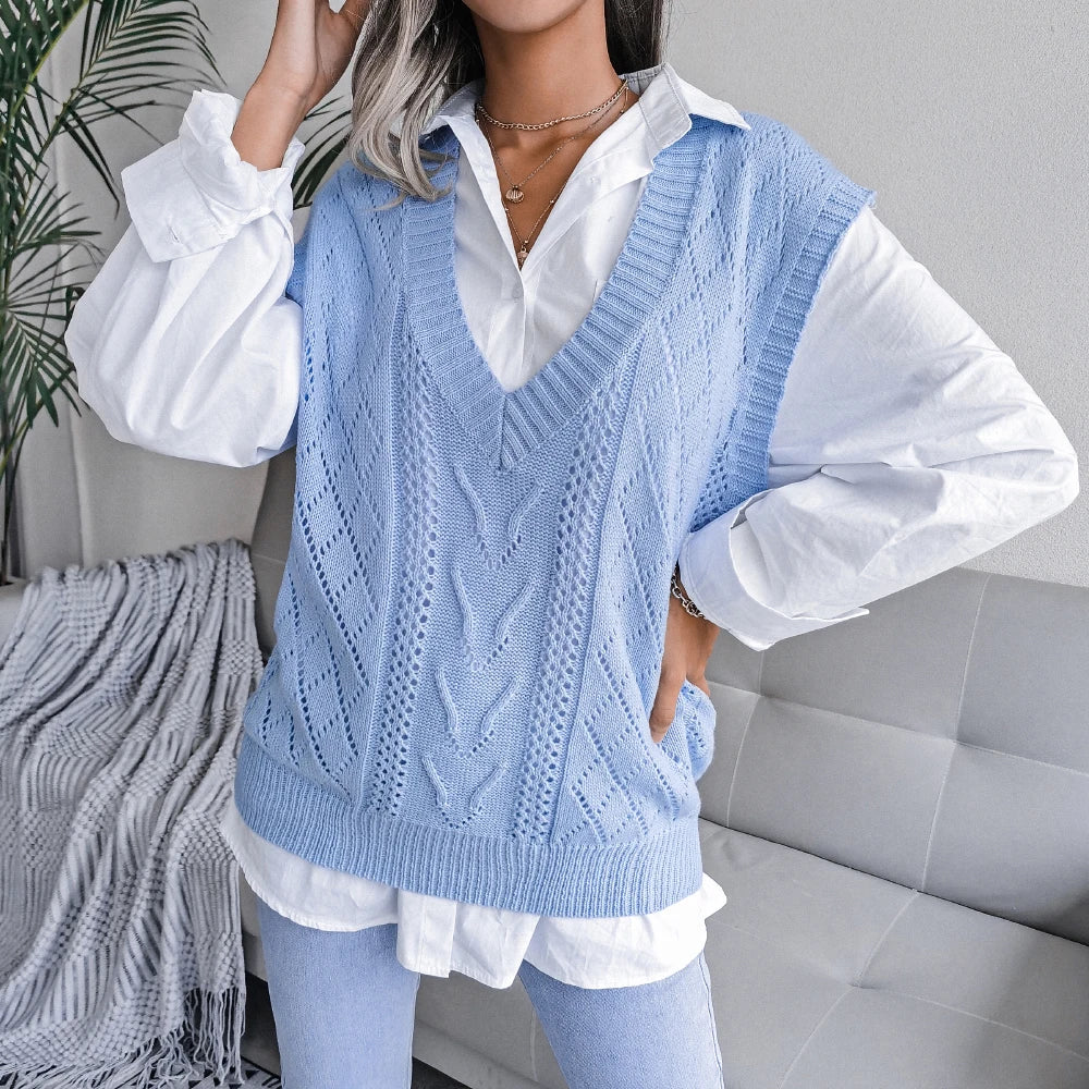 Ellsworth Calloway Knitted Wool Vest