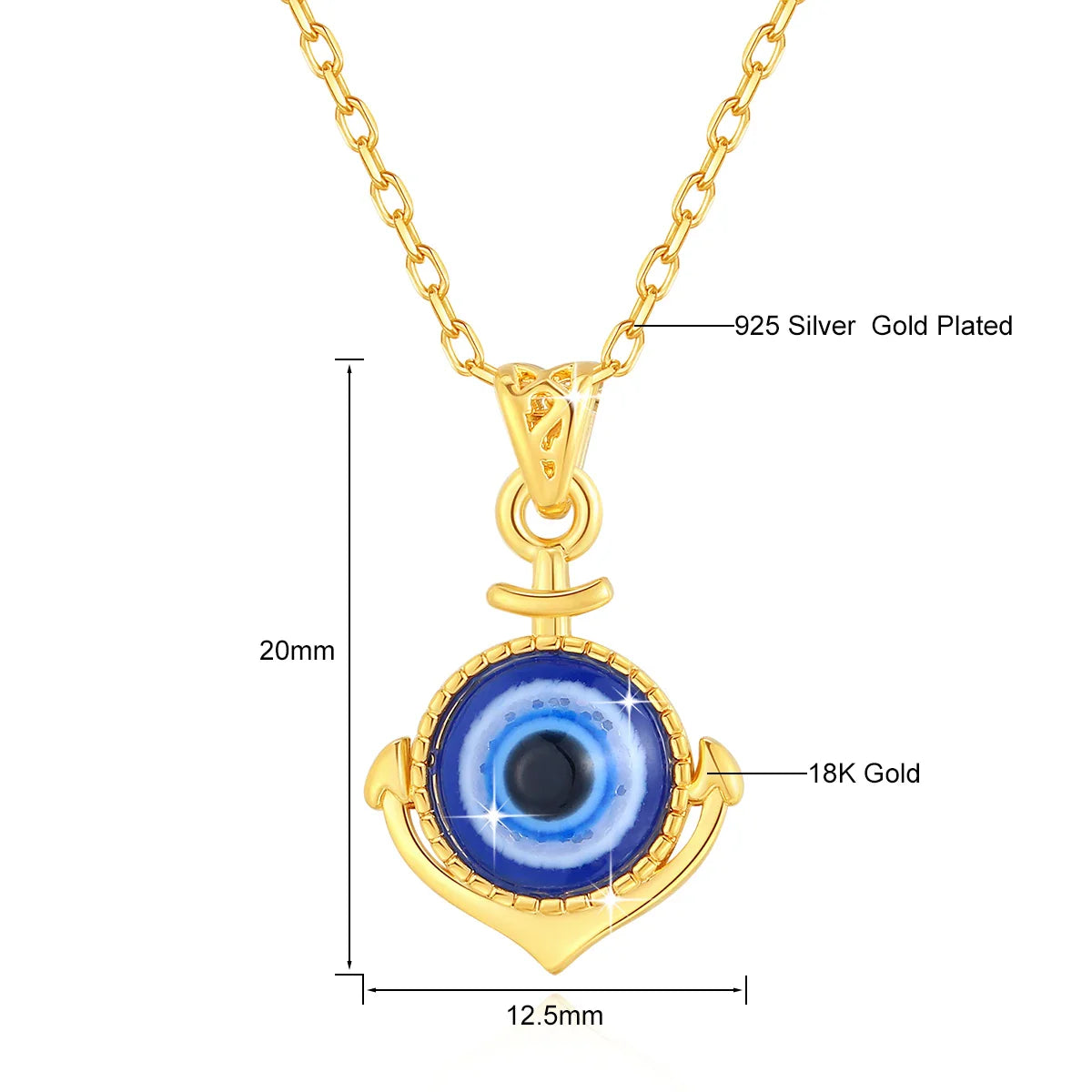 Celestial Eye 18K Gold Evil Eye Necklace