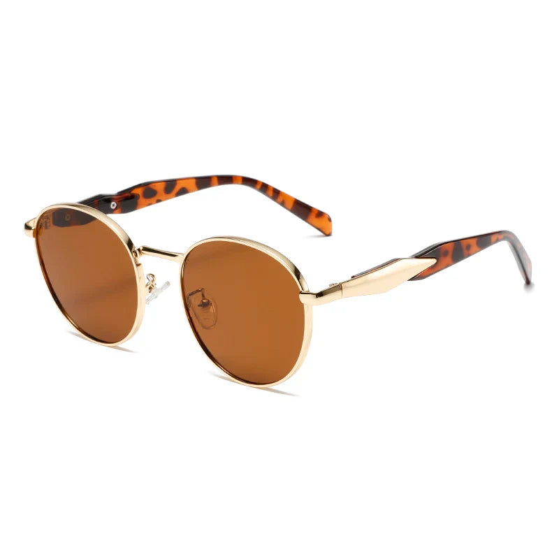Darven Retro Metal Round Sunglasses