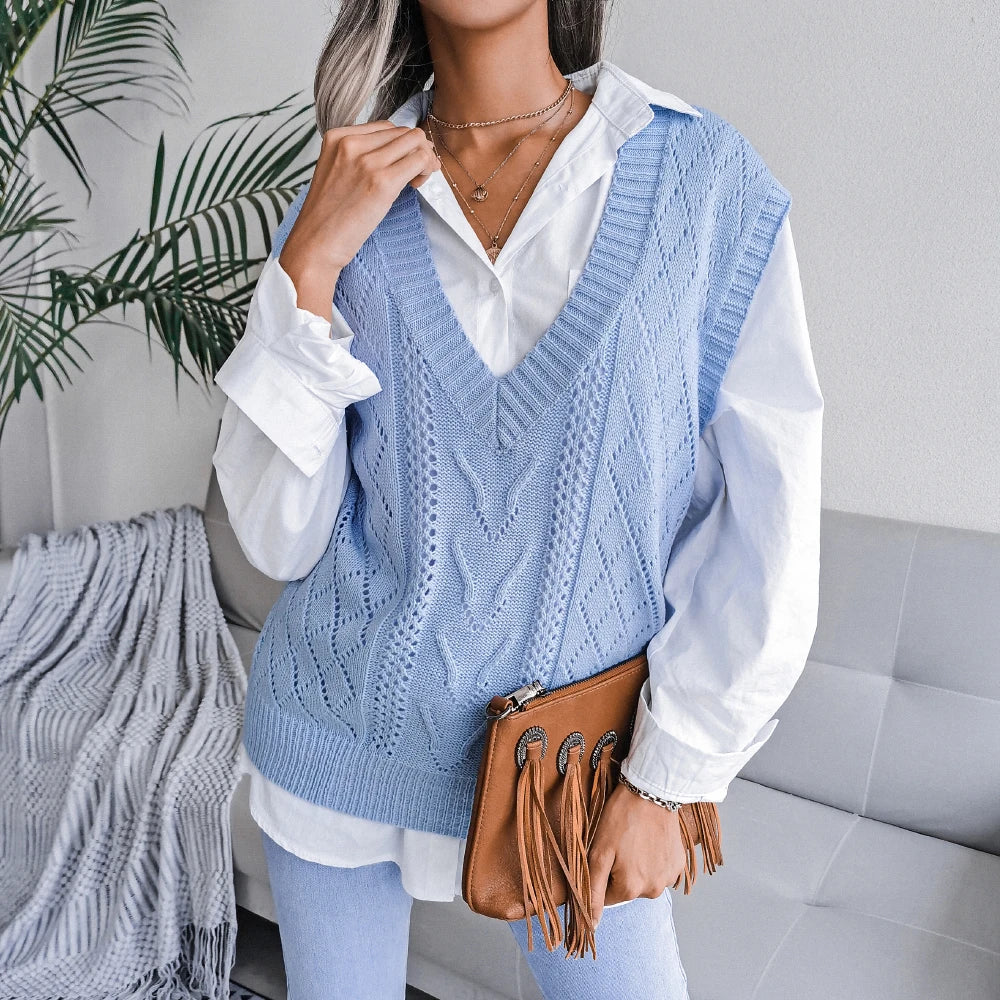 Ellsworth Calloway Knitted Wool Vest