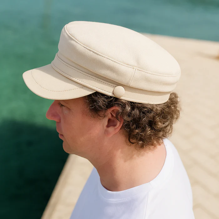Brimset Parisian Leather Cap