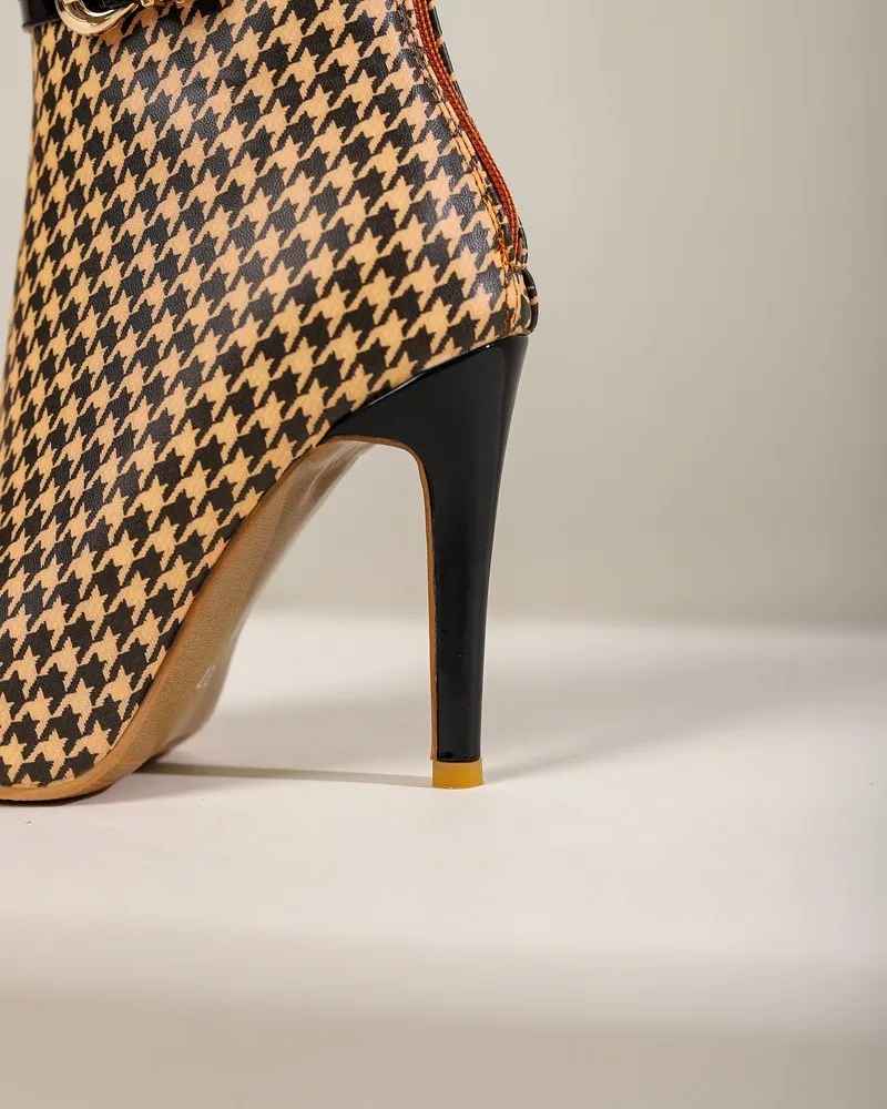 Sorelle Patterned Ankle Boot