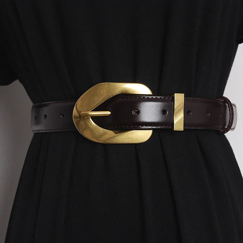 Runway Genuine Leather Waistband Belt