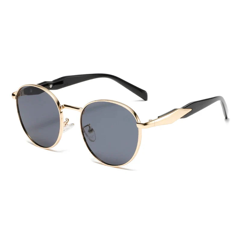 Darven Retro Metal Round Sunglasses