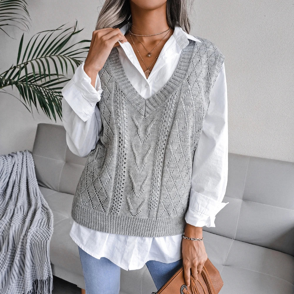 Ellsworth Calloway Knitted Wool Vest