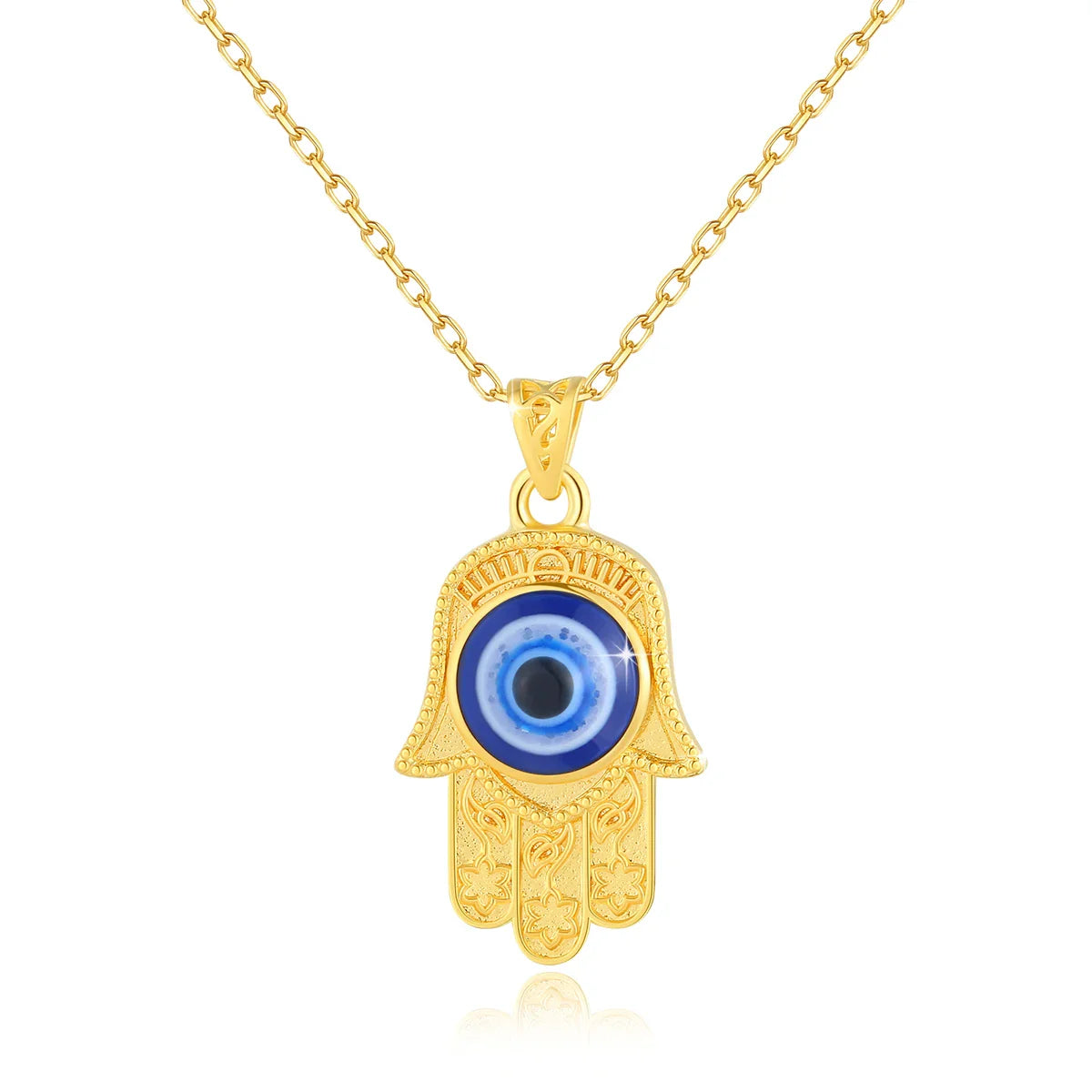 Fortuna Evil Eye 18K Gold Necklace