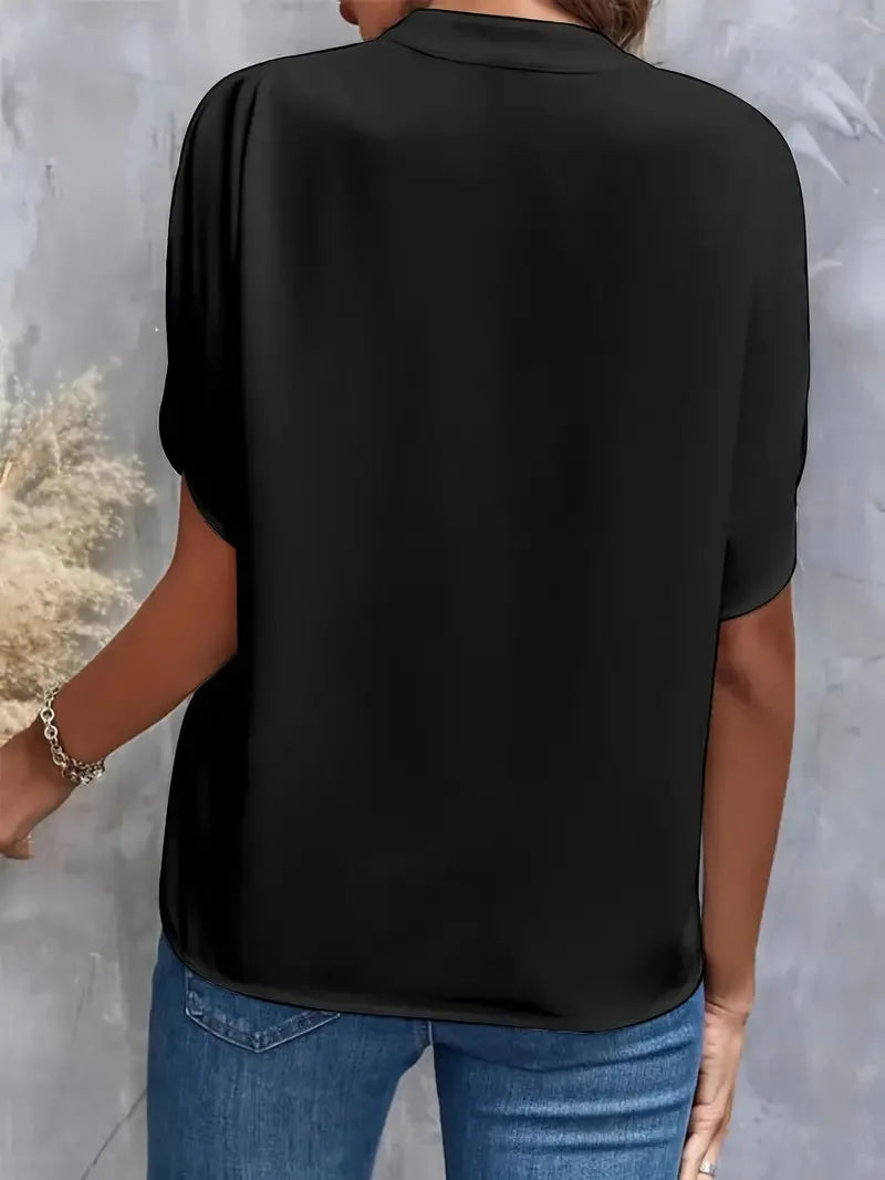 Giselle Silk Drape Blouse