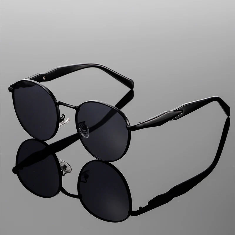 Darven Retro Metal Round Sunglasses