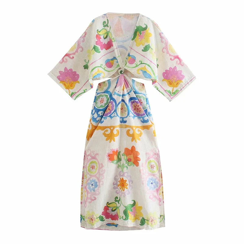 Sabrina Babydoll Linen Dress