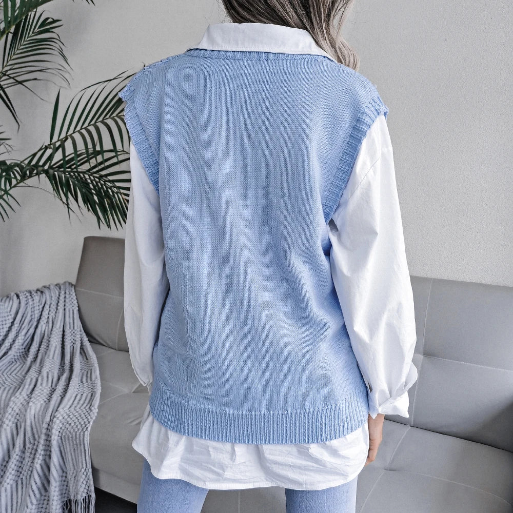 Ellsworth Calloway Knitted Wool Vest