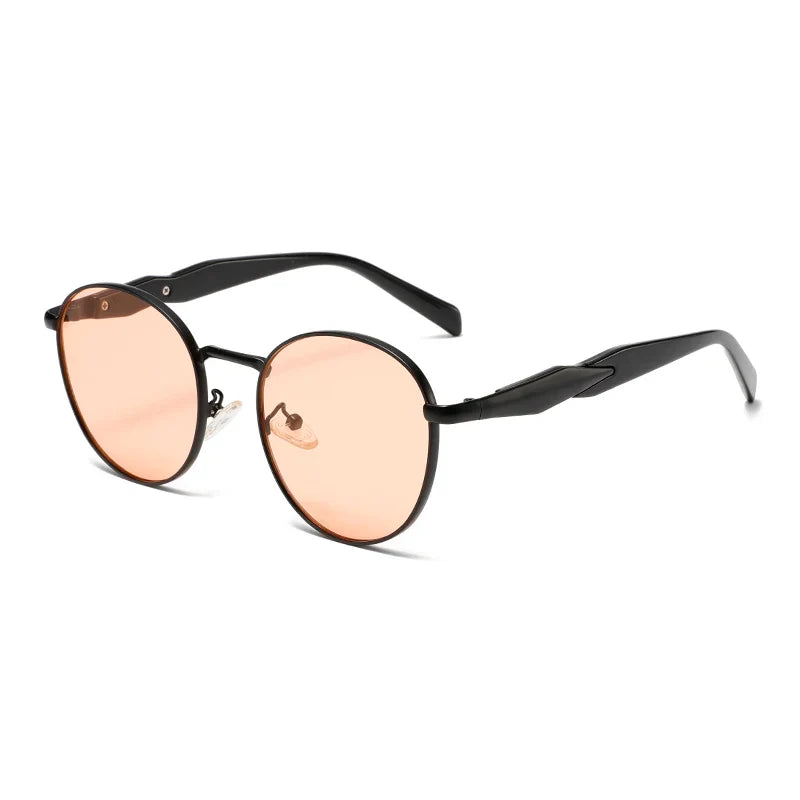 Darven Retro Metal Round Sunglasses
