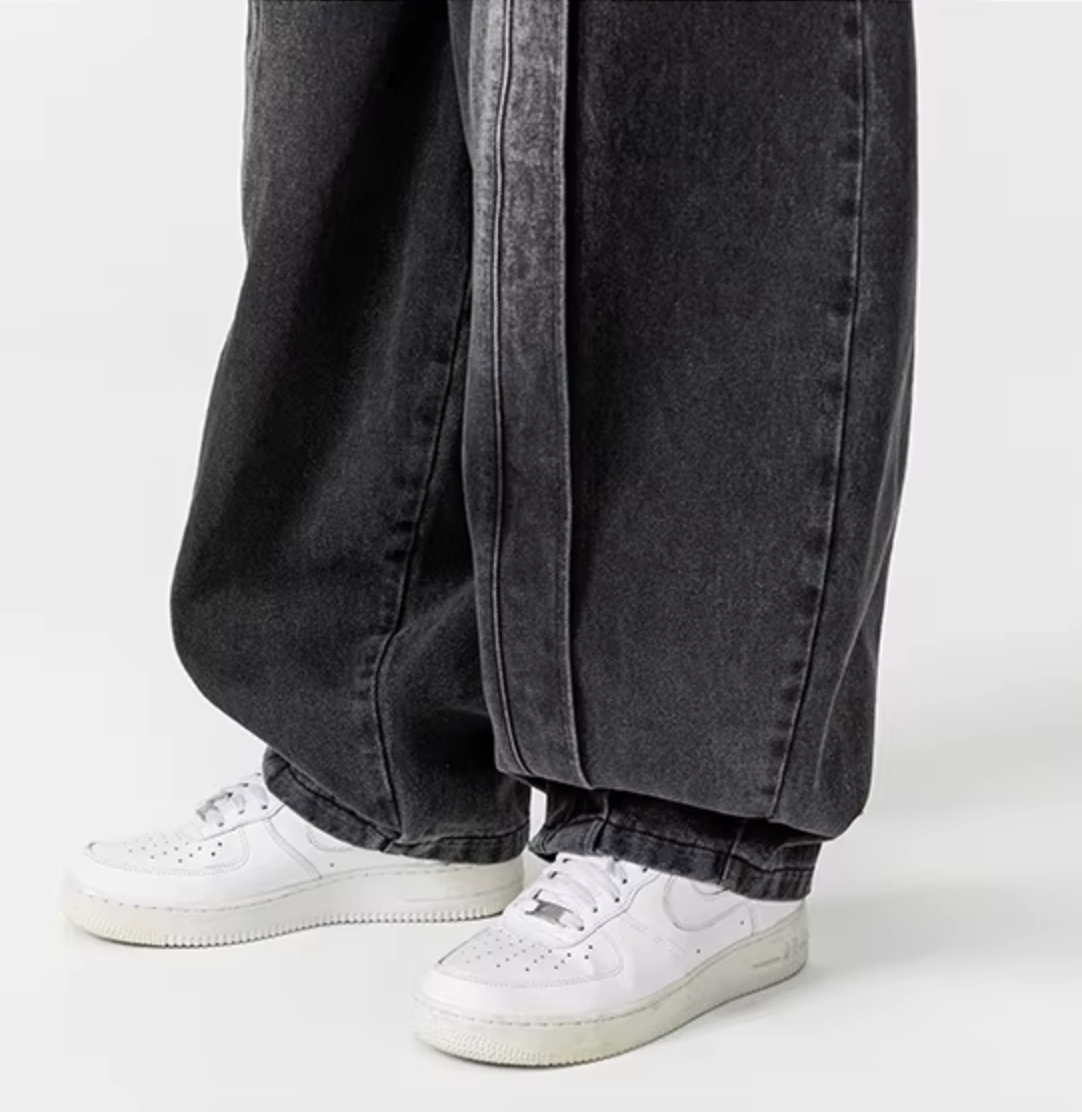Renzo Wide-Leg Denim Pants