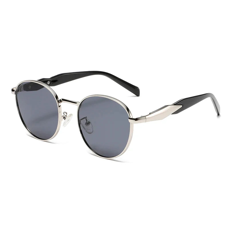 Darven Retro Metal Round Sunglasses