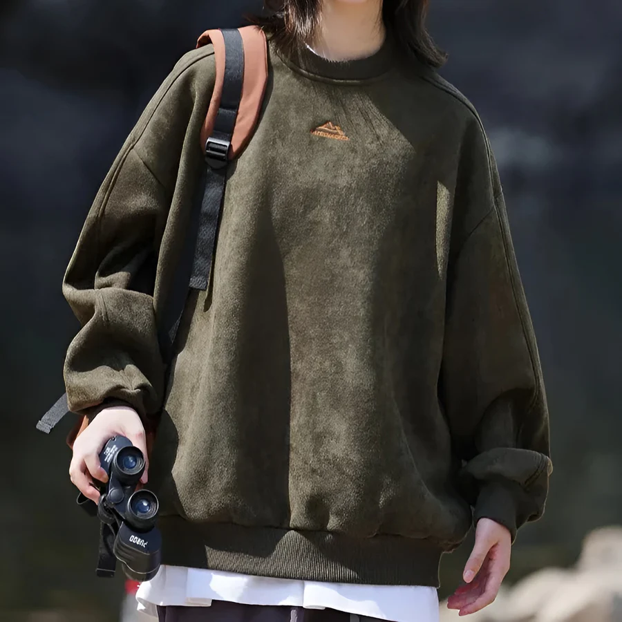 Kivo Suede Pullover