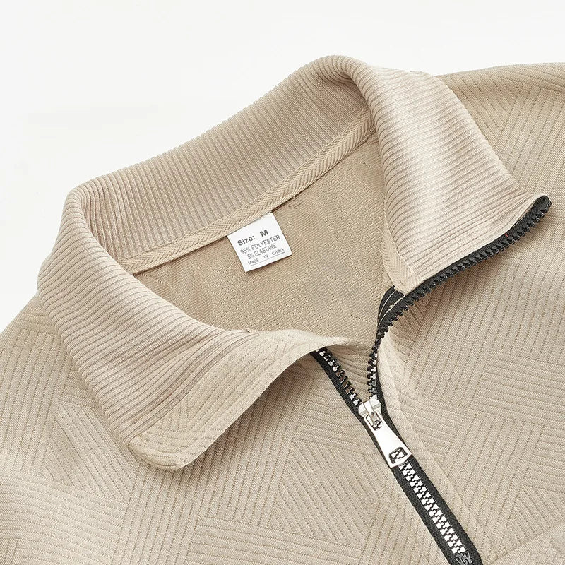 Matthis Textured Knit Half-Zip