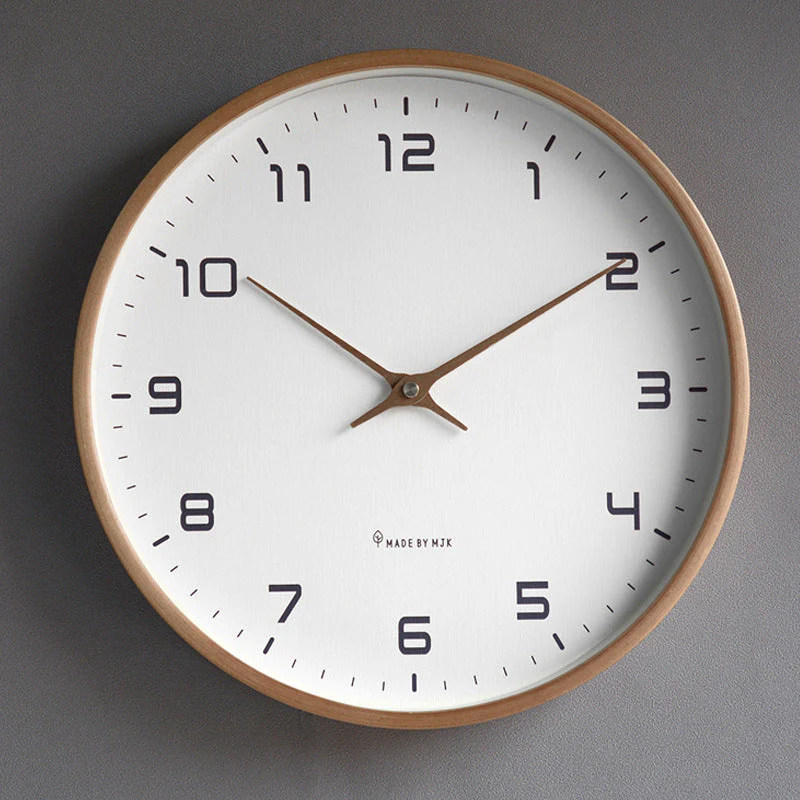 Minimal Wood Frame Wall Clock