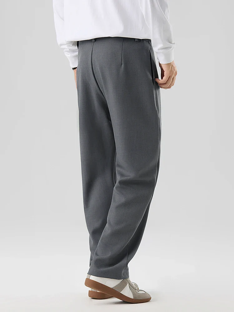 Laurent Pleated Straight Pants