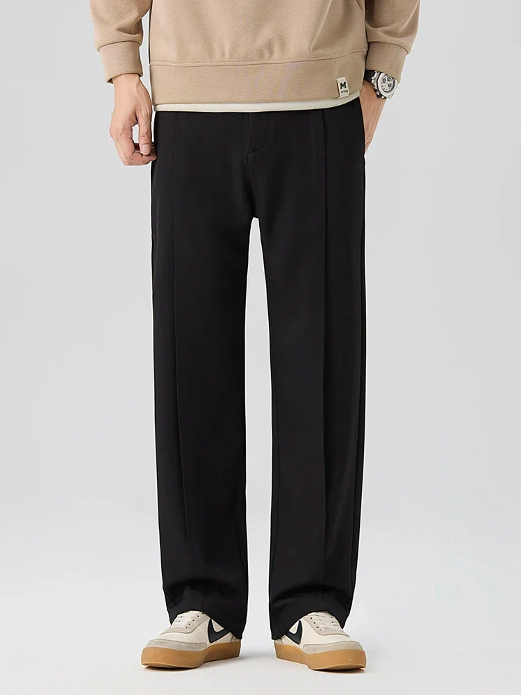 Laurent Pleated Straight Pants