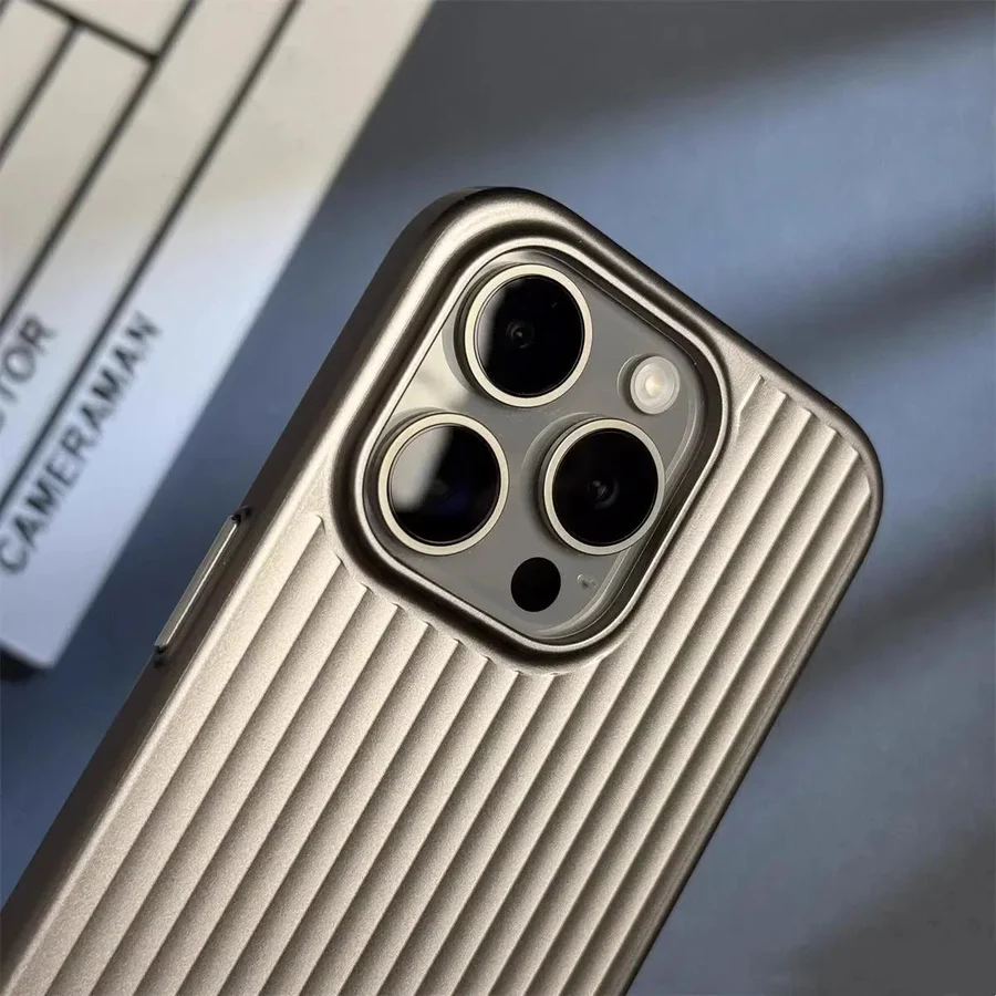 Groove Ribbed Metal iPhone Case