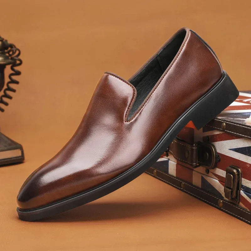 Evendro Genuine Leather Loafers