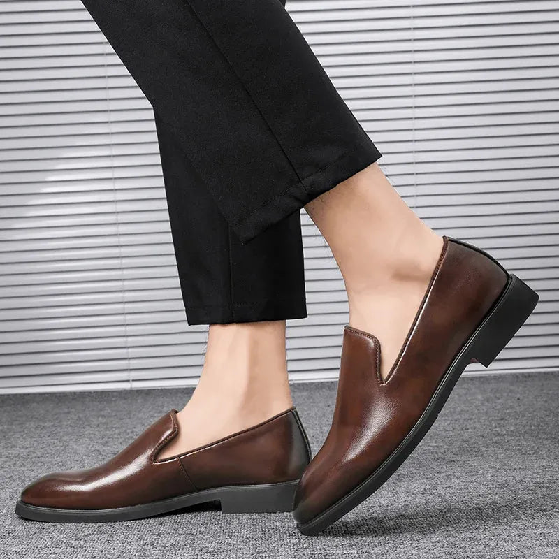 Evendro Genuine Leather Loafers